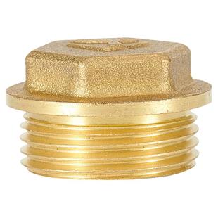 水管堵塞头三角阀堵帽4分6分水龙头闷头盖封口内丝外丝牙堵头全铜