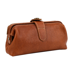 一皮oneleather文玩包随身收纳包男女通用口金手包文玩袋头层牛皮