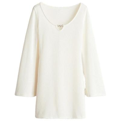 HM女装连衣裙冬季波嬉风穿搭喇叭裙摆针织连衣裙1273542