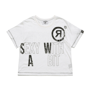 FVVO “SEXY WITH A BIT”DTG Printed T-Shirt 玩味标语印花T恤