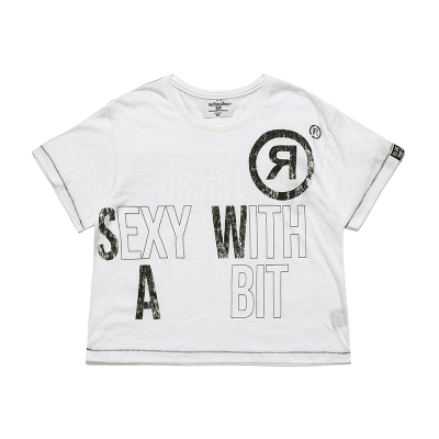 FVVO “SEXY WITH A BIT”DTG Printed T-Shirt  玩味标语印花T恤