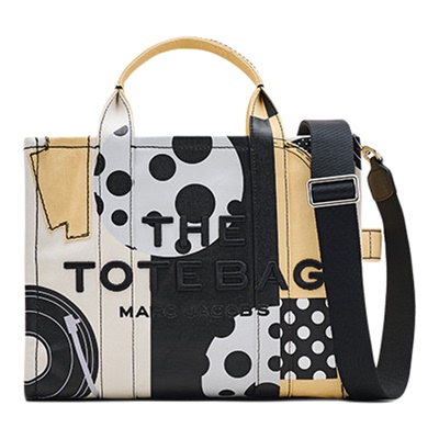 【重磅新品】MARC JACOBS/莫杰 ARTIST 中号织物波点设计托特包