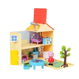 小猪佩奇玩具儿童过家家房子幼儿园医院迷你场景人偶公仔生日礼物