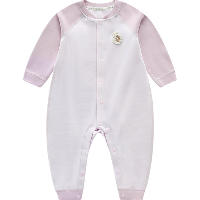 拉比婴儿全开连体衣秋季新款