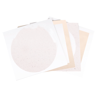 加厚生宣卡纸国画宣纸镜片纸半生熟镜面水墨画作品纸圆形扇面扇形幼儿园美术画画绘画晕染水彩画毛笔书法专用