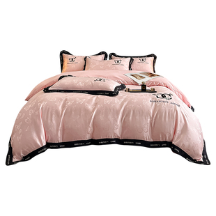 夏季欧式四件套凉感冰丝高级感夏凉被轻奢被套夏被床笠床单空调被