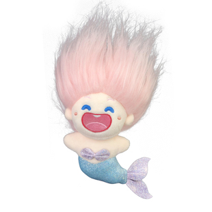 正版美人鱼车尾公仔后备箱装饰汽车挂件车外玩偶挂车顶摆件车内饰