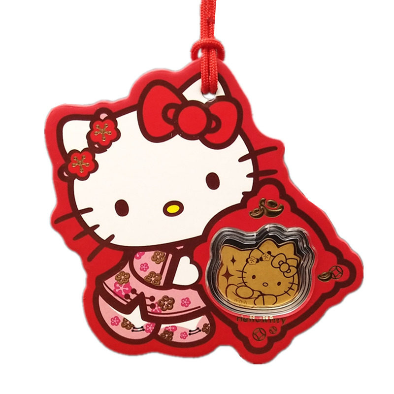 周家同款凯蒂猫hellokitty大开运挂牌工艺品车挂学生猫随手礼品