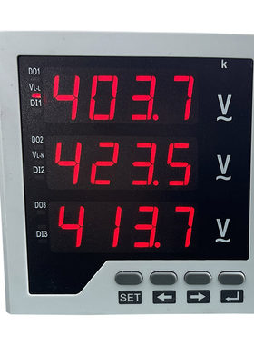 三相数显电压表0-500V