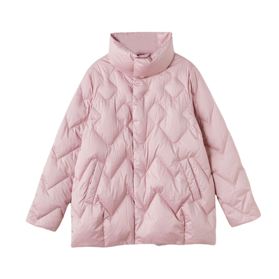 采多宝大码女装胖mm2024冬季新款轻薄时尚短款羽绒外套DDY1820