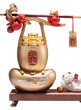 聚宝盆招财猫摆件客厅店铺