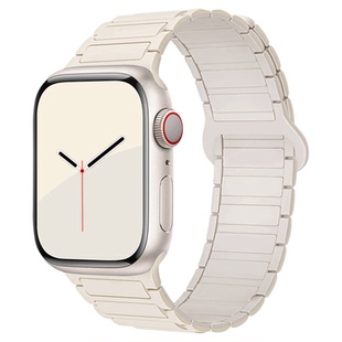 第一卫适用苹果手表iwatchS11表带新款S10磁吸applewatchS9硅胶S8腕带Ultra女SE3运动8男S7智能运动高级夏天