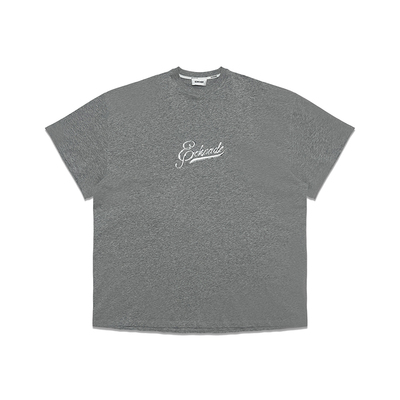 ECHOADE经典廓形遮肉短袖女夏显瘦重工珠片绣花圆领宽松t恤连衣裙