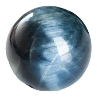 7A天然蓝虎眼石散珠子猫眼石单颗水晶多宝手串diy串珠饰品配件