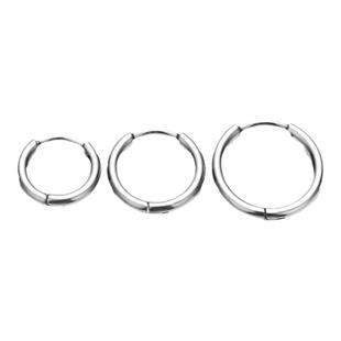 钛合金耳环医用钛钢耳圈耳骨素圈医学养耳洞耳钉睡觉免摘耳饰不用