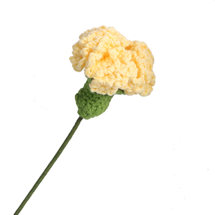 手工编织花束diy材料包康乃馨针织钩针钩织绒线花手工艺品自己做