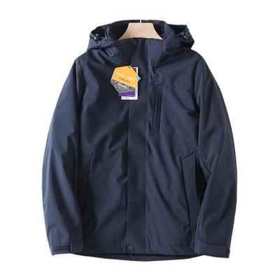 三合一连帽日常户外常规羽绒服