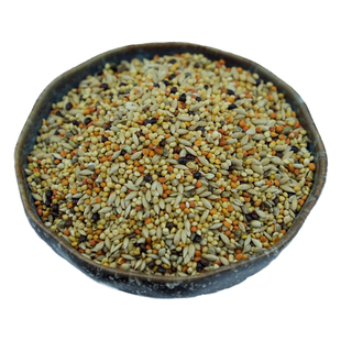 珍珠鸟文鸟营养鸟食十姐妹虎皮鹦鹉鸟粮七彩文鸟布施麻雀混合谷子