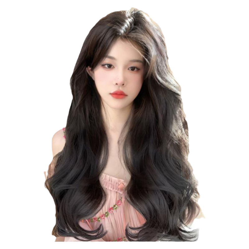 大波浪全真人发自然卷发