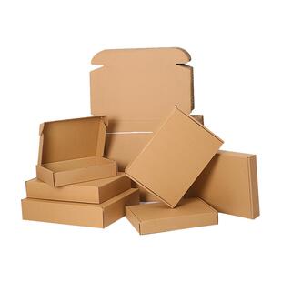 快递飞机盒打包盒定制服饰包装盒特硬长方形纸盒打包纸箱子厂批发