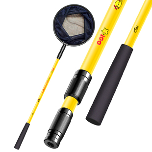 捞鱼网兜儿童抄网可伸缩碳素杆户外抓蝴蝶小鱼小虾春游捕网超轻硬