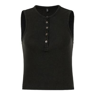 R13春夏亨利衫式露腰背心甜辣妹