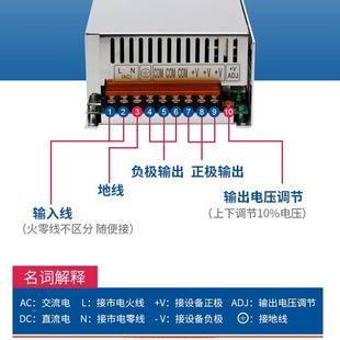 12V15V36V48V 24V20A开关电源500W工控电源直流电机电源S 500