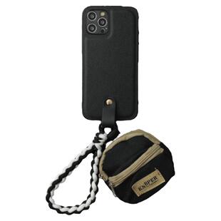 恬妤 暗黑系书包挂件适用于苹果16手机壳iPhone14promax皮纹13pro斜挎15plus背带12mini简约11手绳7/8p小众xr
