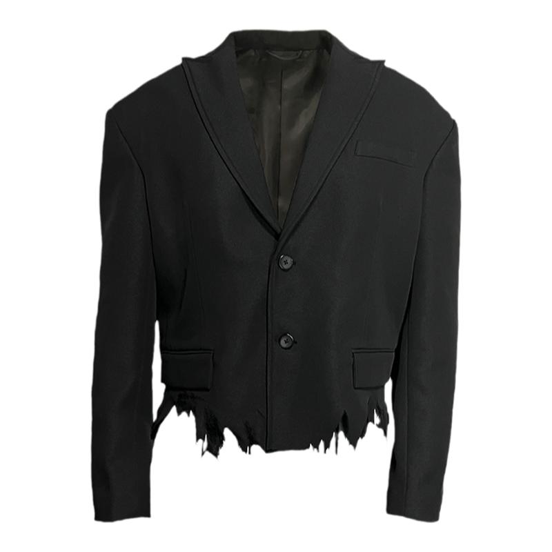 JCAESAR DESTORYED LE SOMKING 撕裂破坏设计感 1of1垫肩西裝