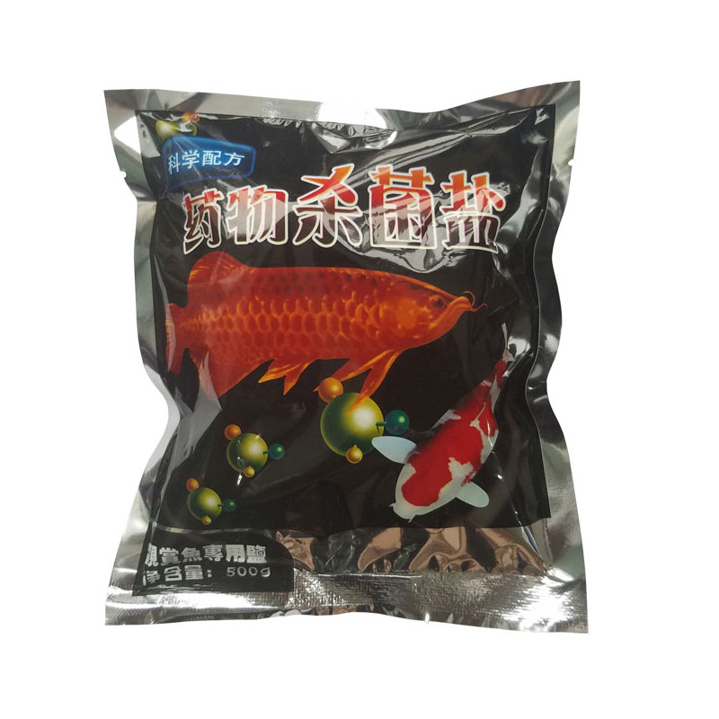 鱼海晶盐消毒鱼缸里放杀菌治病通