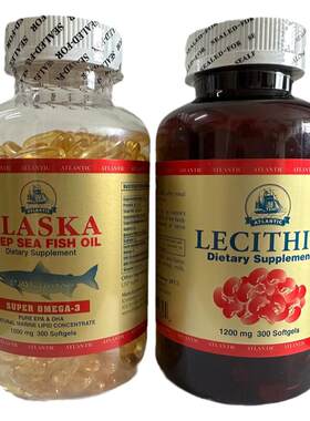 ALASKA深海鱼油大豆卵磷脂组合