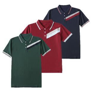 伊顿同款男女童中大童儿童校服短袖POLO衫夏装衬衫中小学生T恤棉