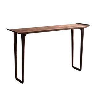 北美黑胡桃全实木玄关桌新中式现代简约家用条案客厅案台现货直发