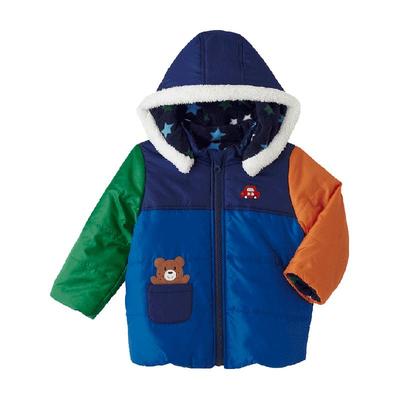 MIKIHOUSE加绒冬季连帽外套