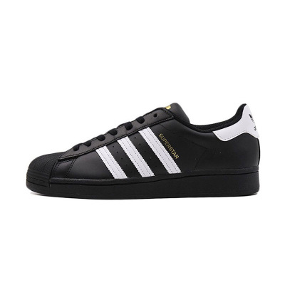 Adidas/三叶草 Superstar 黑白金标贝壳头经典休闲板鞋 EG4959