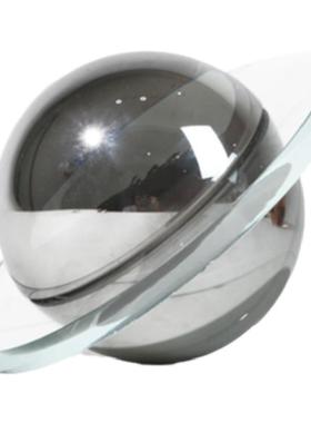 茶色水晶样板房角几桌面装饰球