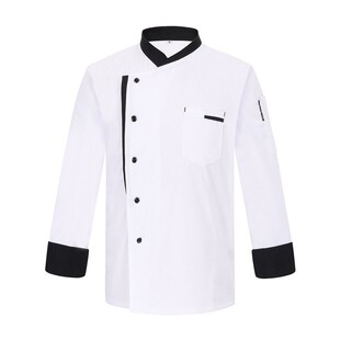 厨师工作服定制男厨房饭店女烘焙蛋糕餐饮酒店后厨厨师服翻领短袖