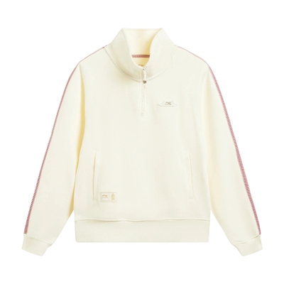 LI-NING李宁女子运动休闲套头衫卫衣AWDW110-7