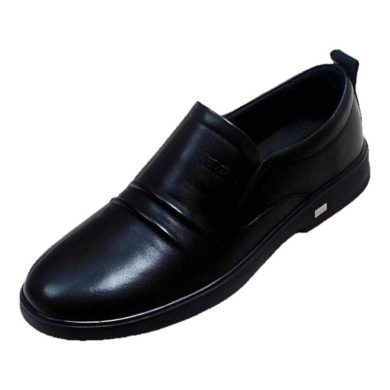 七匹狼皮鞋男2021春夏新款休闲系带男鞋单鞋透气潮鞋子真皮男鞋子