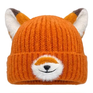 可爱狐狸尼克周边动漫卡通针织帽子女秋冬保暖百搭显脸小毛线帽潮