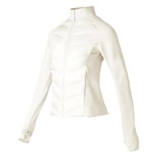 luqi lulu冬季Down And Around轻薄拼接修身羽绒服女休闲运动外套