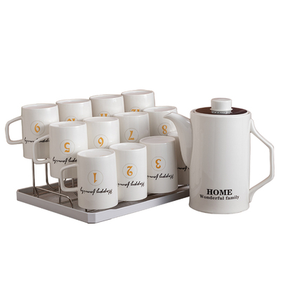 数字杯子区分水杯北欧水具冷水壶