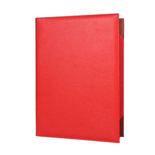 高端皮革签约本定制A3A4红色空白皮质外壳商务战略合作签约仪式本协议资料夹文件夹合同本朗诵夹制作企业logo