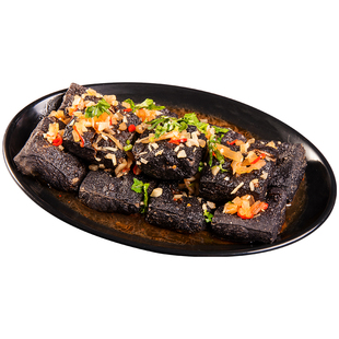 菜帮主长沙臭豆腐12片湖南特产带料汁黑色臭干子半成品小吃美食材