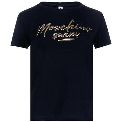 moschino女士字母休闲短袖T恤