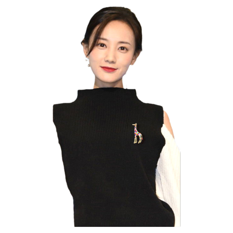 圣诞节小鹿复古胸针女水晶女式胸花西装合金毛衣别针女人节