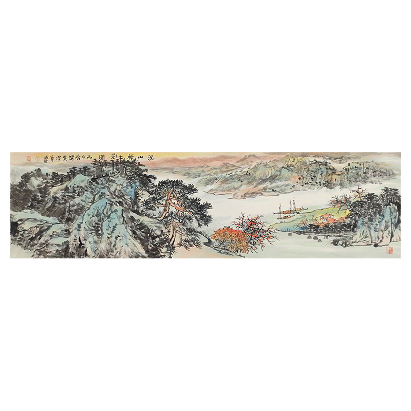 孤品收藏仅此一张 名家手绘山水国画客厅茶室办公室挂画 买完下架