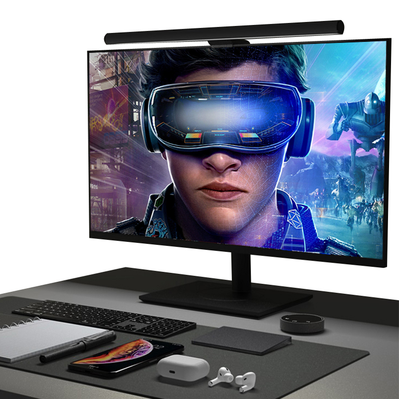 ELESENSE屏幕挂灯无线飞梭智能调光护眼米家曲面屏电脑显示器挂灯