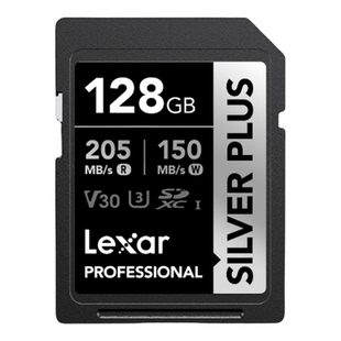 雷克沙V30相机内存SD卡4K高清128G储存卡高速内存卡SILVER-plus