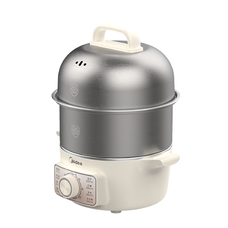 美的煮蛋器蒸蛋器双层家用自动